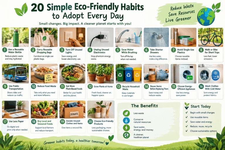  20 Simple Eco-Friendly Habits to Adopt Every Day