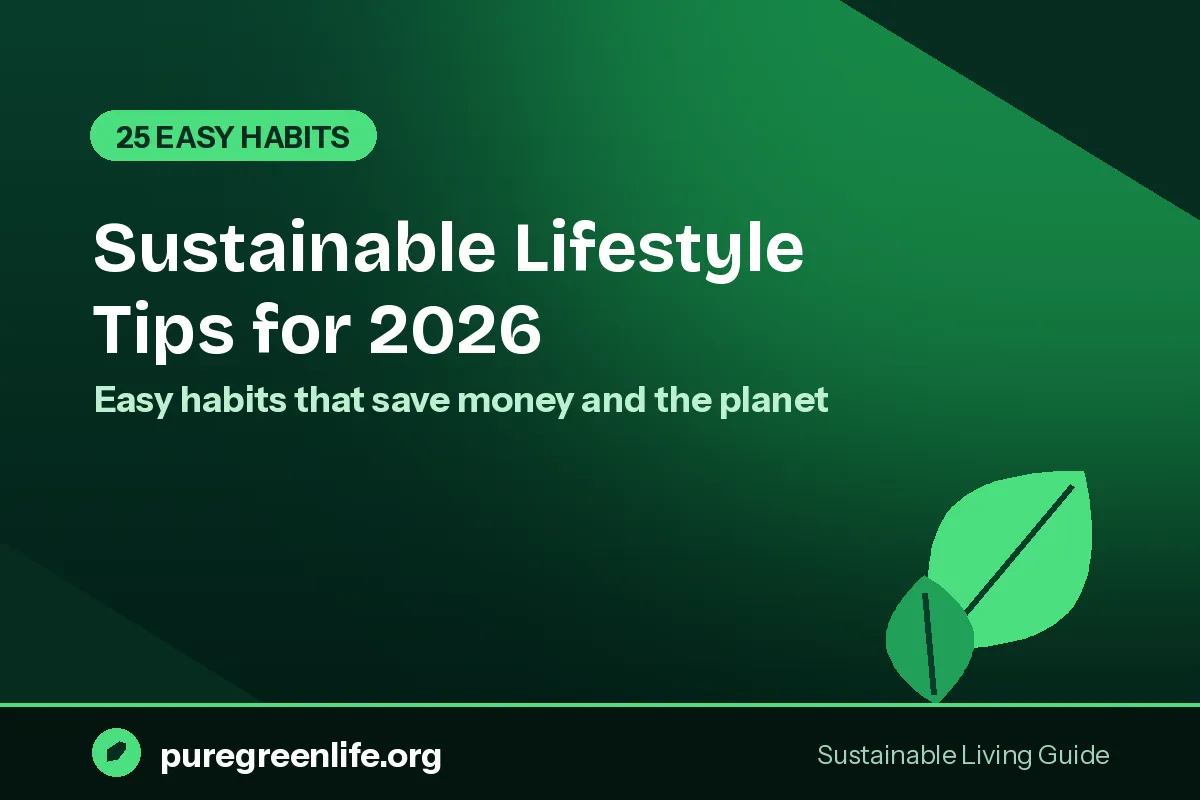 how to live more sustainably
